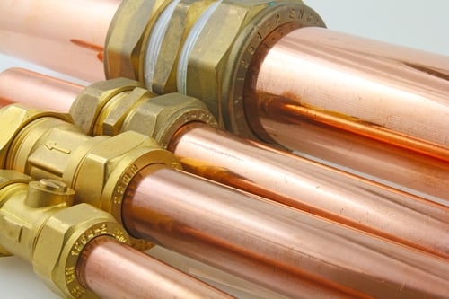 Copper pipes for cold water