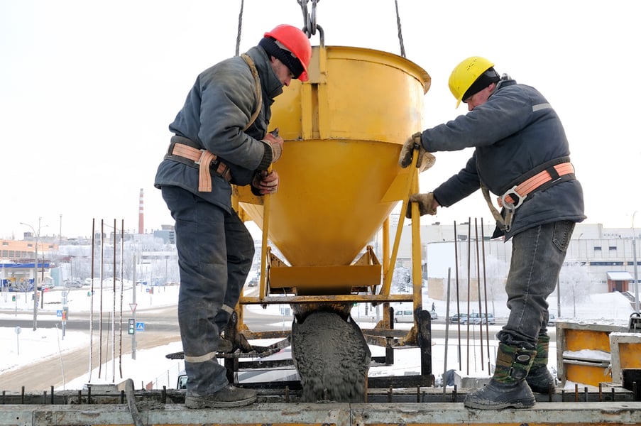 Pouring Concrete with Cold Weather