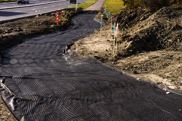 geotextile road