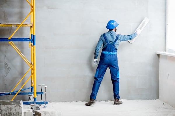 plastering