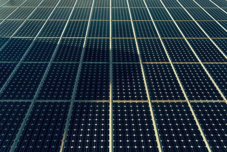 shaded solar panels