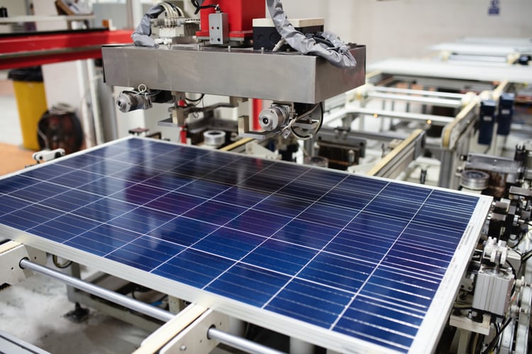 solar panel production