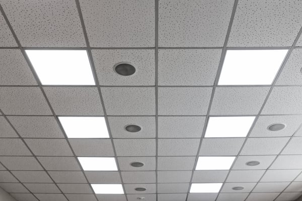 Exposed Ceilings Vs Suspended, Types Of Drop Ceiling Tiles