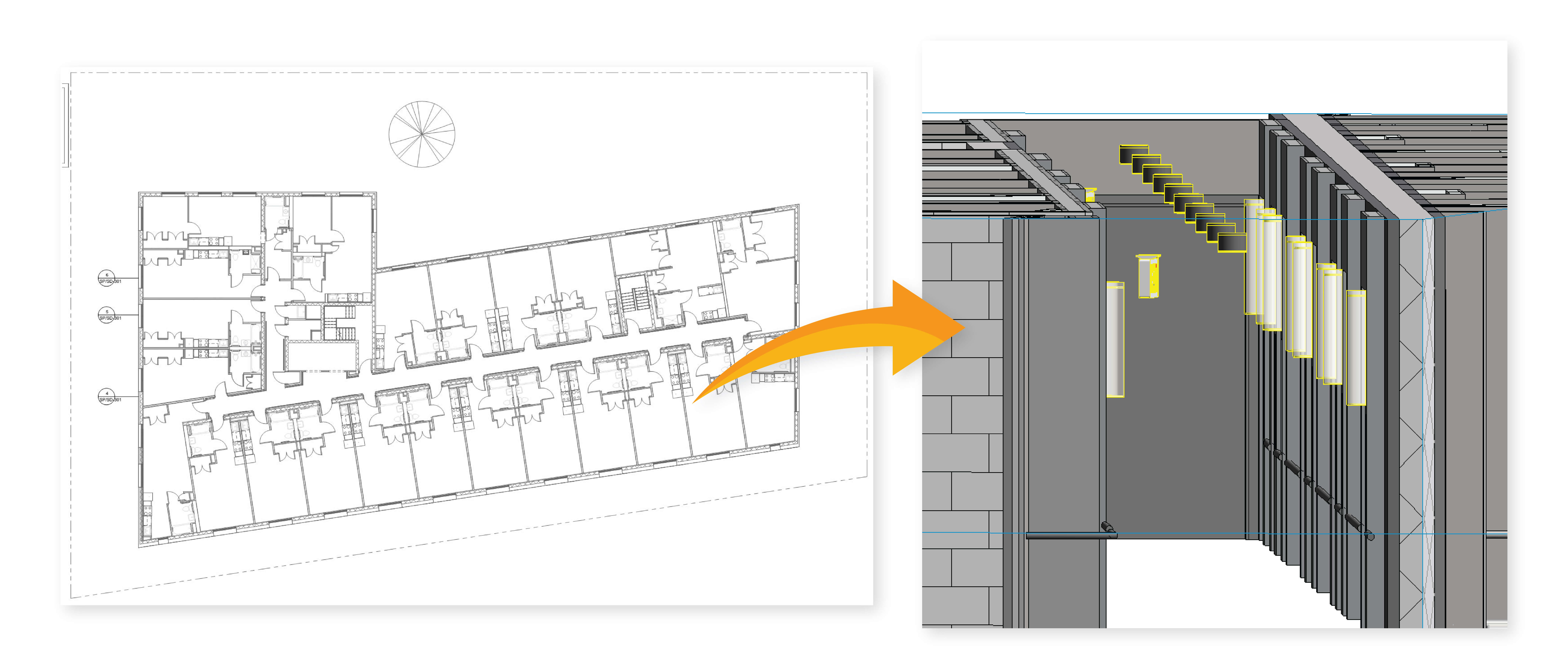 Floor plan without sprinkler layout