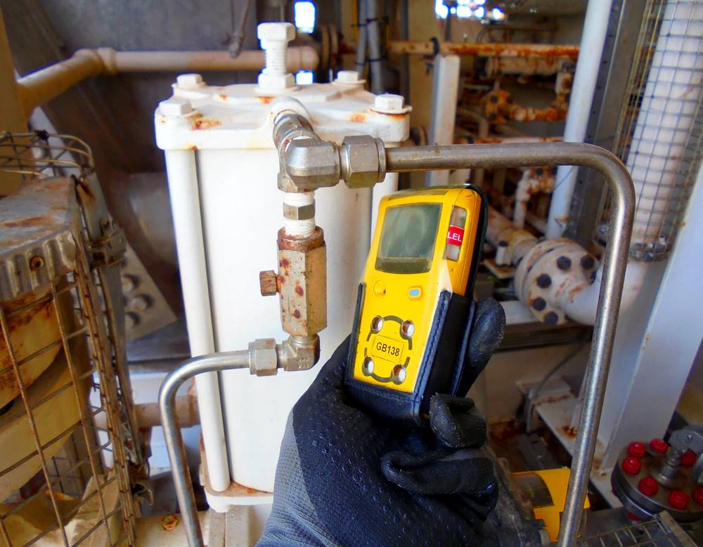 Checking for a gas leak